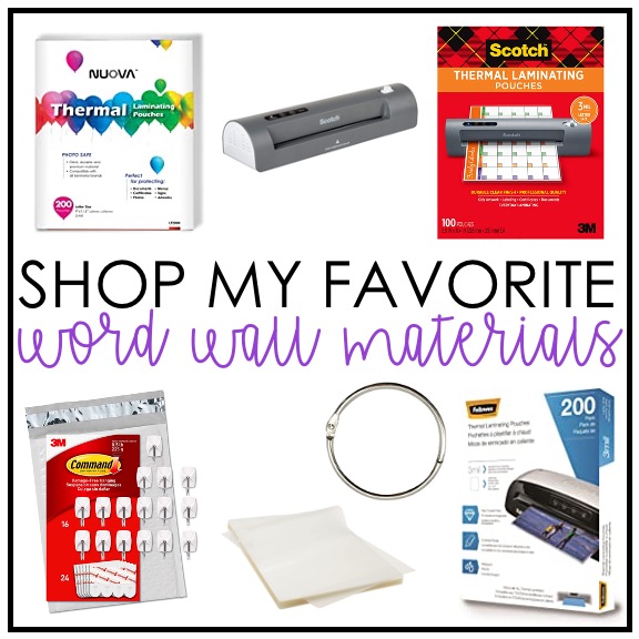 shop my favorite word wall materials